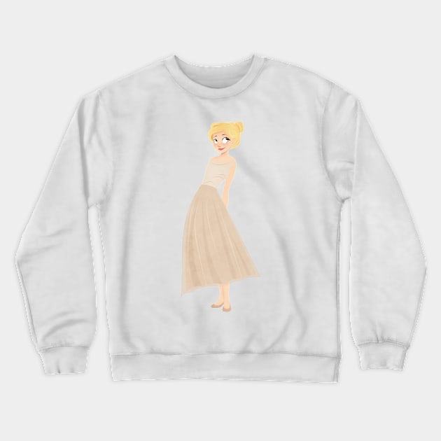 Girl illustration Crewneck Sweatshirt by carolam